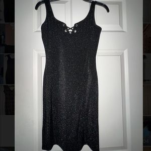 Sparkly black dress